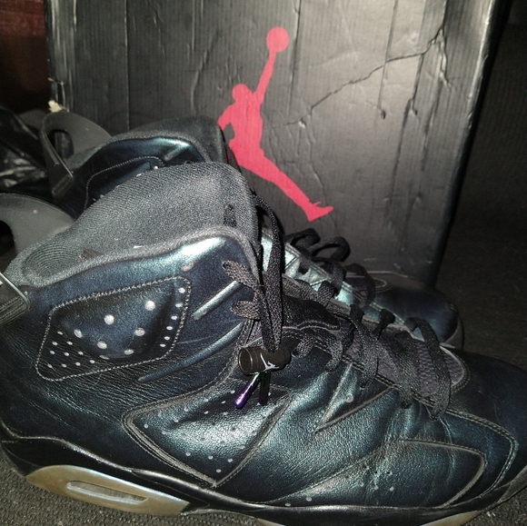 Jordans retro 6 green/black size 15 - Picture 7 of 7